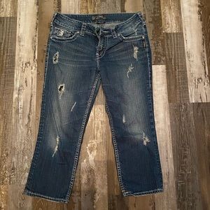 Silver suki flap Capri